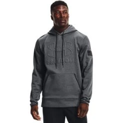 'Under Armour' Men's Freedom Emboss Hoodie - Carbon Black