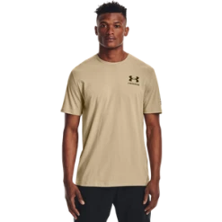 'Under Armour' Men's New Freedom Spine T-Shirt - Desert Sand