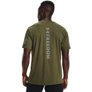 'Under Armour' Men's New Freedom Spine T-Shirt - Marine OD Green