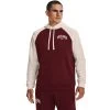 'Under Armour' Men's Rival Fleece Wordmark Colorblock Hoodie - Chestnut Red