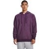 'Under Armour' Men's Rival Fleece 1/2 Zip Hoodie - Rivalry Light Heather - Onyx White