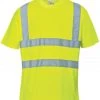 'Port West' Hi-Vis Reflective S/S Tee - Yellow