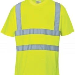 'Port West' Hi-Vis Reflective S/S Tee - Yellow